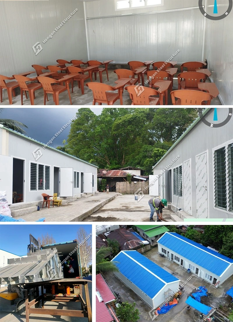 Filipinas-Casa modular prefabricada aula